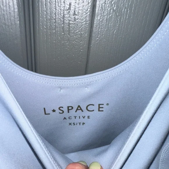 LSpace Light Blue Cutout Dress - Picture 3 of 5